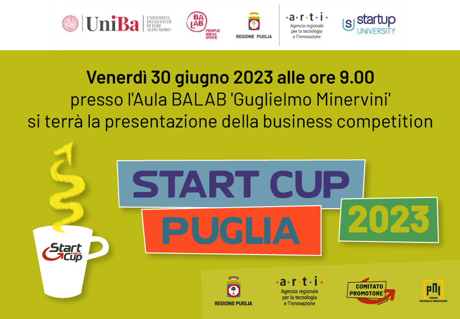 Il 30 giugno Start Cup Puglia ospite del Balab